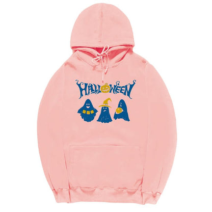 CORIRESHA Sudadera con capucha de fantasma de Halloween, sudadera gótica Harajuku de manga larga con bolsillo con cordón, unisex