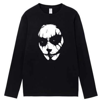 CORIRESHA Halloween Joker cuello redondo manga larga casual algodón adolescente camiseta