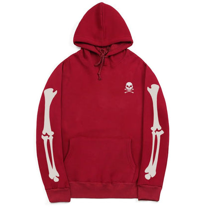CORIRESHA Sudadera con capucha con estampado de calavera de Halloween Sudadera unisex de manga larga informal con bolsillo canguro