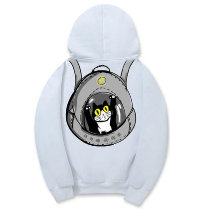 CORIRESHA Teens Cat Lovers Hoodie Casual Long Sleeve Drawstring Cotton Cute Sweatshirt