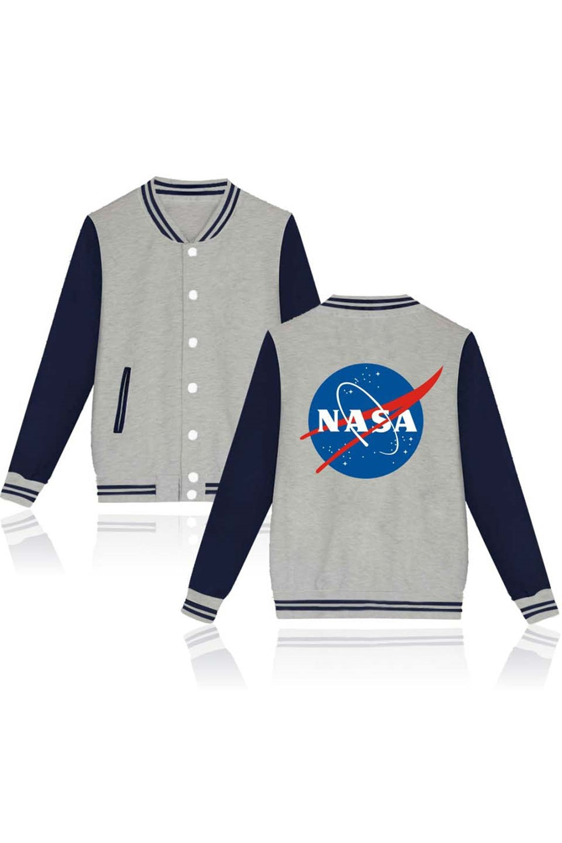 CORIRESHA Single Breasted Baseball Jacket