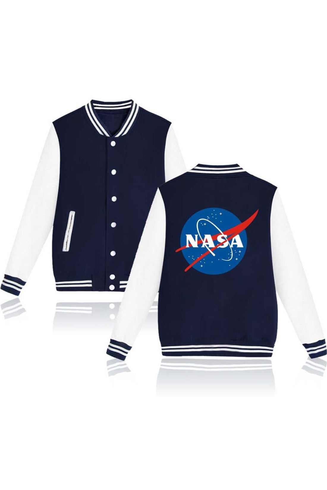CORIRESHA Single Breasted Baseball Jacket