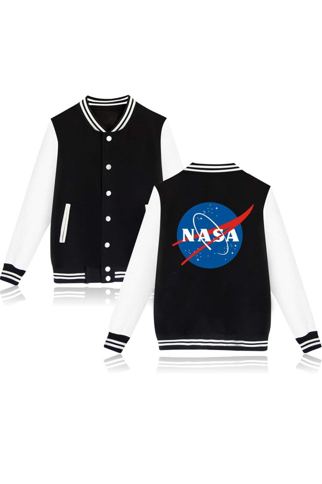 CORIRESHA Single Breasted Baseball Jacket