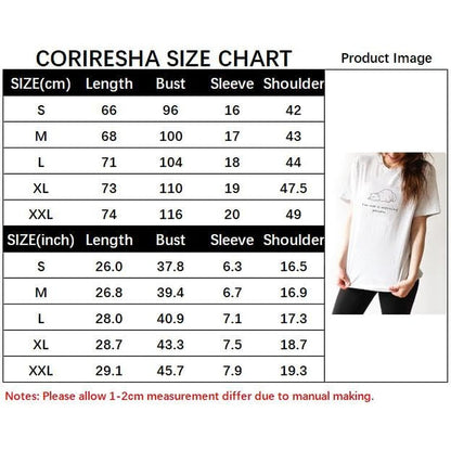 CORIRESHA Women's Sleeping Cat Tops Crewneck Short Sleeves Casual Cute T-Shirts