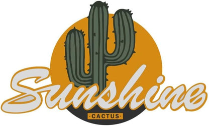 CORIRESHA Unisex Cactus Sunshine Hoodies Casual Long Sleeves Drawstring Basic Letter Sweatshirts
