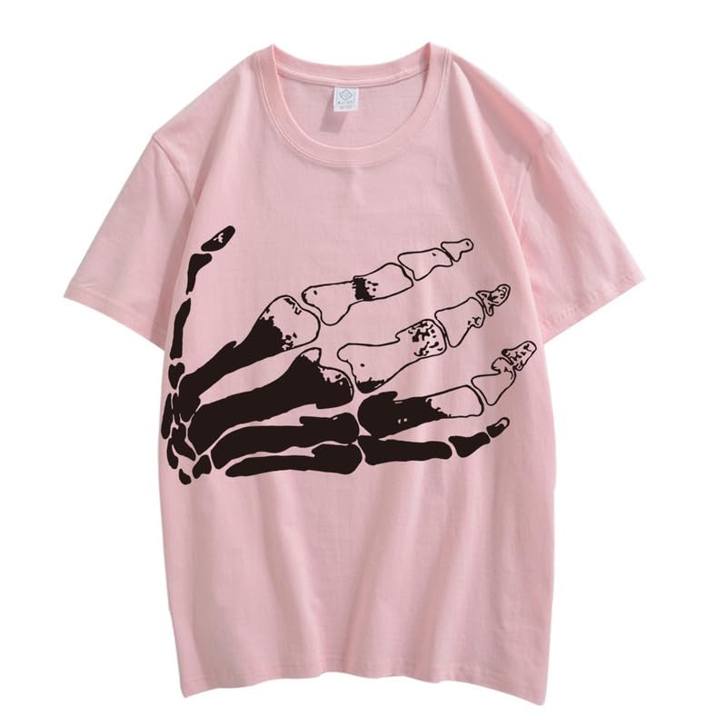 CORIRESHA Camiseta unisex de algodón con cuello redondo y manga corta para Halloween