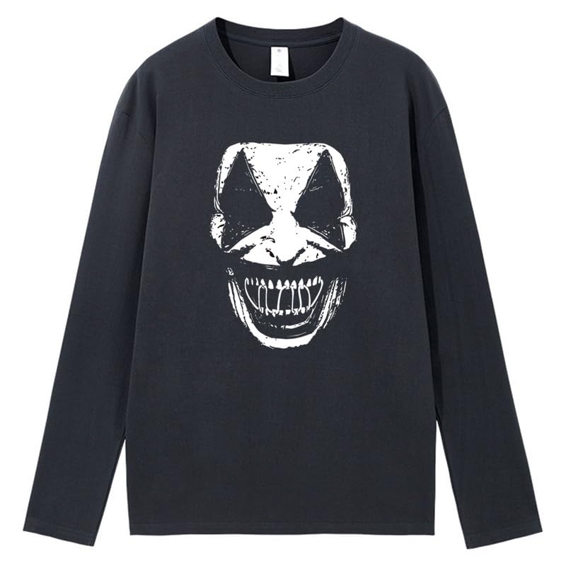 CORIRESHA Halloween Joker cuello redondo manga larga casual algodón adolescente camiseta