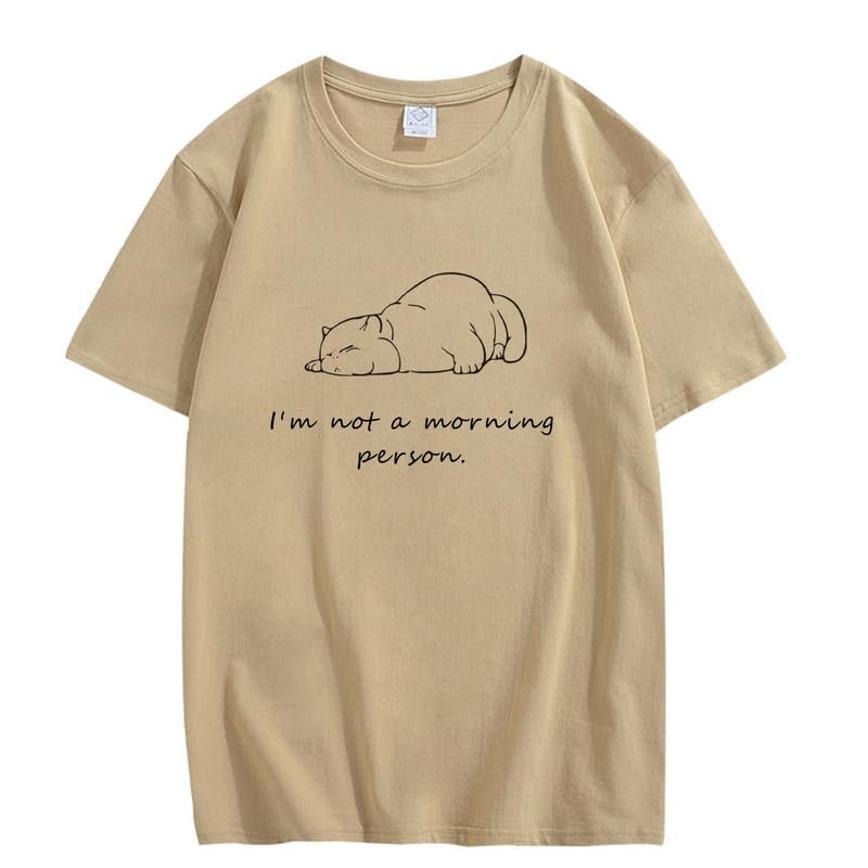 CORIRESHA Camiseta informal de manga corta con cuello redondo y letras personalizadas para adolescentes