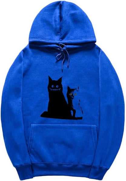 CORIRESHA Cat Lovers Hoodie Long Sleeve Kangaroo Pocket Cotton Cozy Cute Sweatshirt