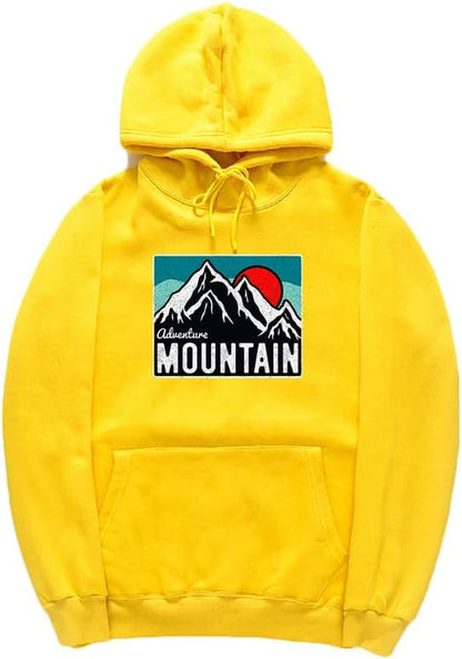 CORIRESHA Women's Vintage Mountain Graphic Hoodie Casual Long Sleeve Drawstring Basic Sun Sweatshirt