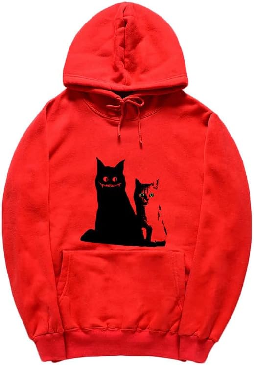 CORIRESHA Cat Lovers Hoodie Long Sleeve Kangaroo Pocket Cotton Cozy Cute Sweatshirt