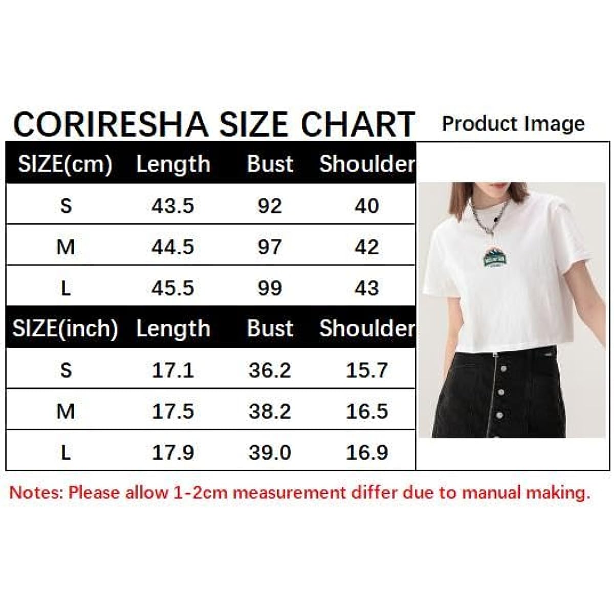 CORIRESHA Camiseta retro de montaña con cuello redondo de verano de manga corta para mujer