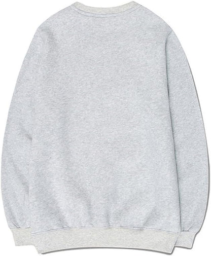 CORIRESHA Cute Lazy Cat Sweatshirt Crewneck Long Sleeves Unisex Soft Cotton Pullover
