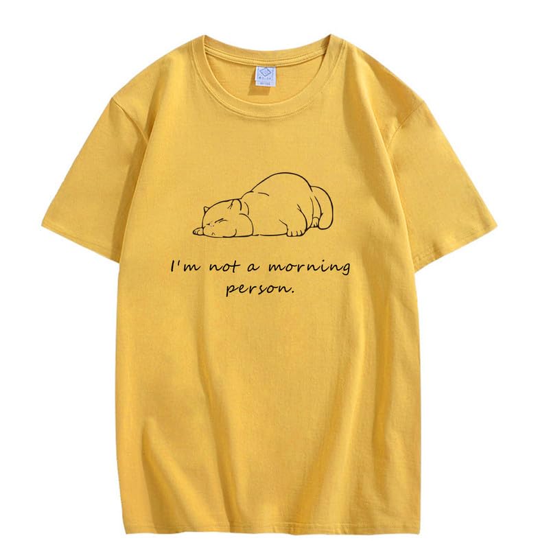CORIRESHA Camiseta informal de manga corta con cuello redondo y letras personalizadas para adolescentes