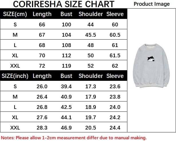 CORIRESHA Teen Cute Cat Casual Crew Neck Long Sleeve Basic Sweatshirt