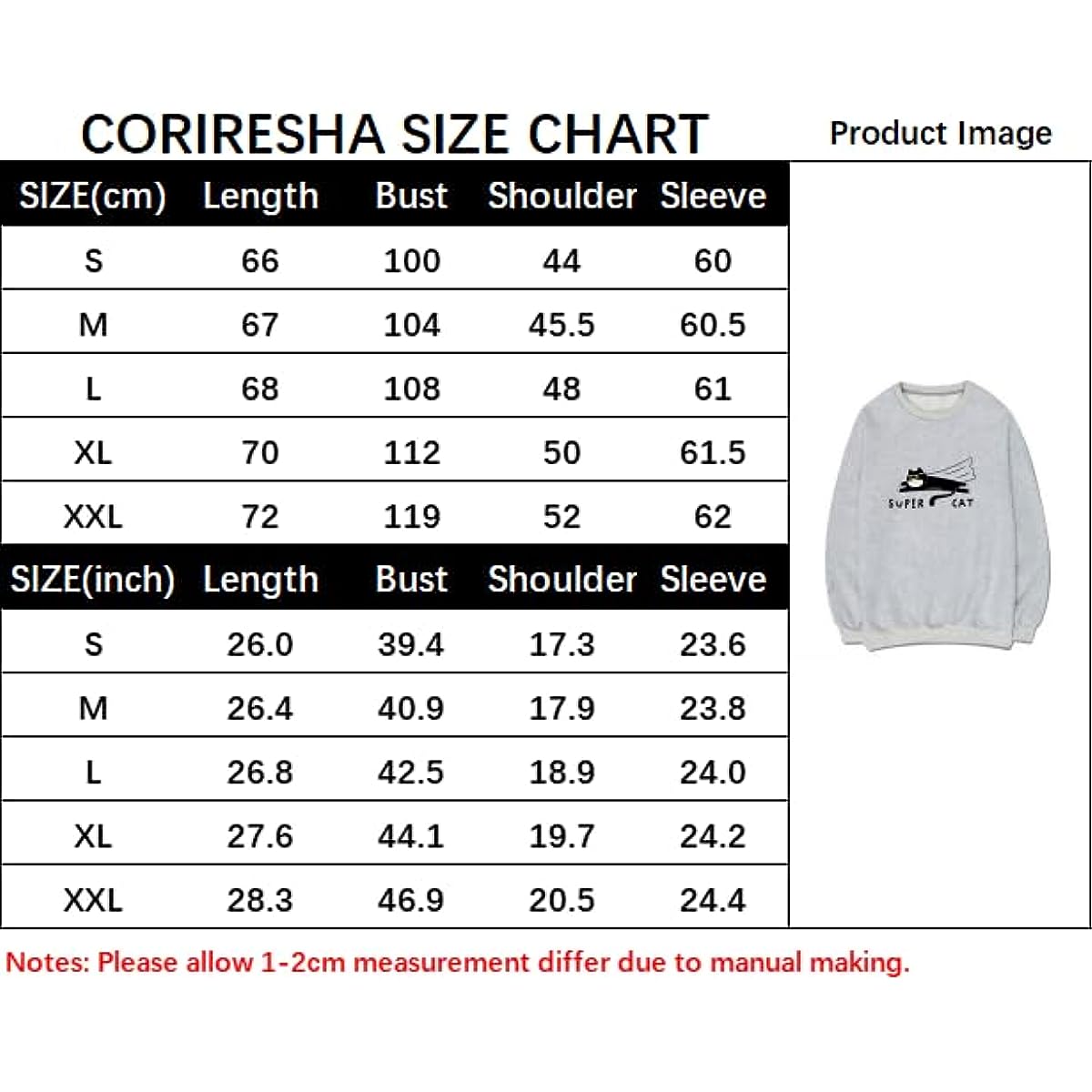 CORIRESHA Teen Funny Running Cat Crew Neck Long Sleeve Soft Cotton Cute Sweatshirt