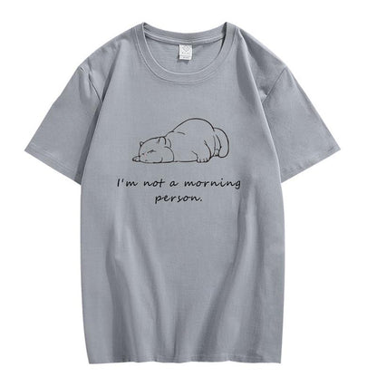CORIRESHA Camiseta informal de manga corta con cuello redondo y letras personalizadas para adolescentes