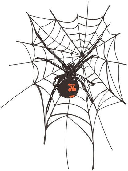 CORIRESHA Halloween Spider Web Camiseta Cuello Redondo Manga Corta Casual Adolescente Y2K Estética Ropa
