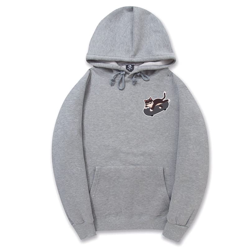 CORIRESHA Adolescentes Linda Sudadera con Capucha Monopatín Gato Casual Manga Larga Básica Sólida Sudadera