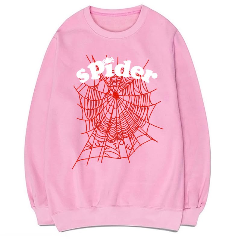 CORIRESHA Sudadera de tela de araña con cuello redondo y manga larga para mujer