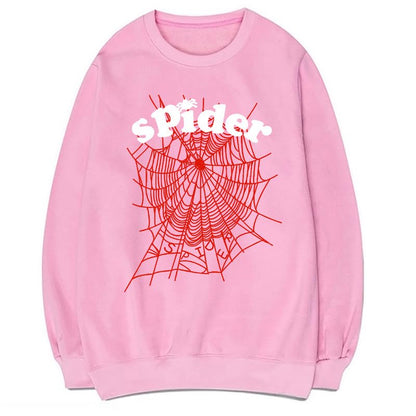 CORIRESHA Sudadera de tela de araña con cuello redondo y manga larga para mujer