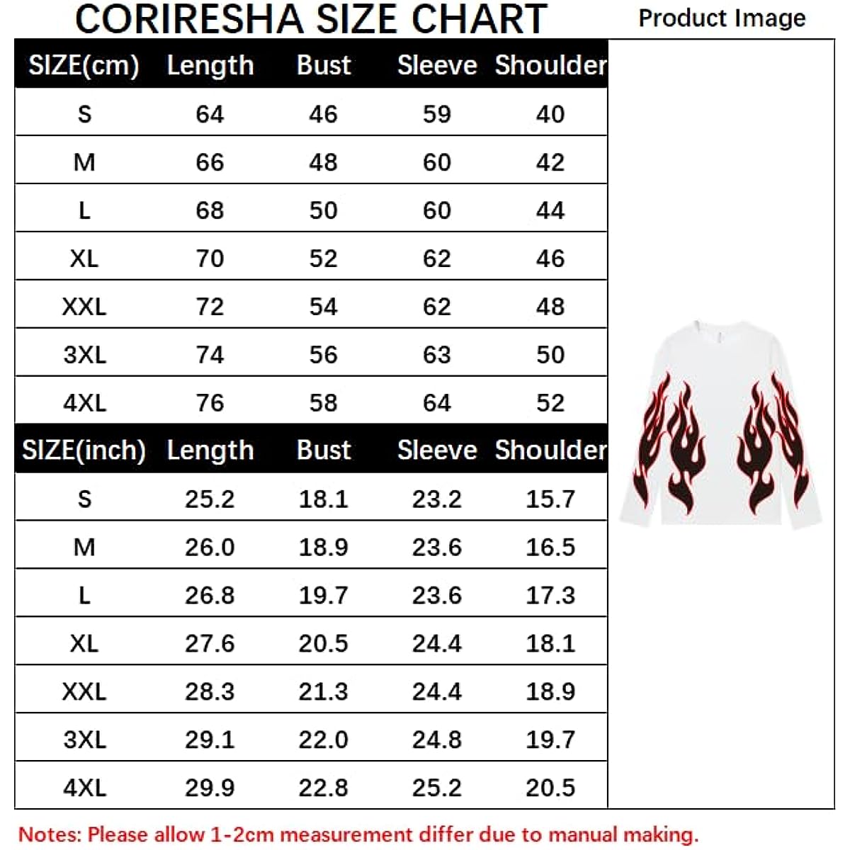 CORIRESHA Adolescente Moda Llama Patrón Cuello Redondo Manga Larga Y2K Otoño Camiseta Top