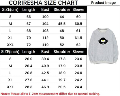 CORIRESHA Teen Cute Cat Crew Neck Long Sleeve Cotton Basic Pullover Sweatshirt