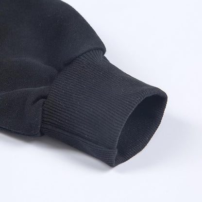 CORIRESHA Black Cat Sweatshirt Crew Neck Long Sleeve Vintage Striped Pullover