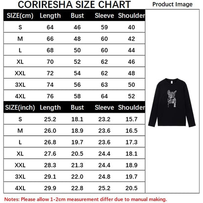 CORIRESHA Teen Funny Dog Crewneck Long Sleeve Soft Cotton Letter T-Shirt