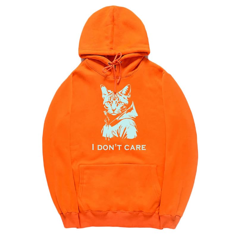 CORIRESHA Sudadera con Capucha de Gato Lindo para Mujer Sudadera Informal de Manga Larga con cordón y Letras para Hombre