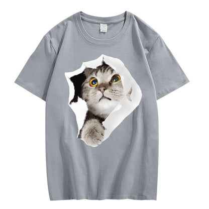 CORIRESHA Camiseta de algodón acogedora informal de manga corta con cuello redondo y cuello redondo para adolescente