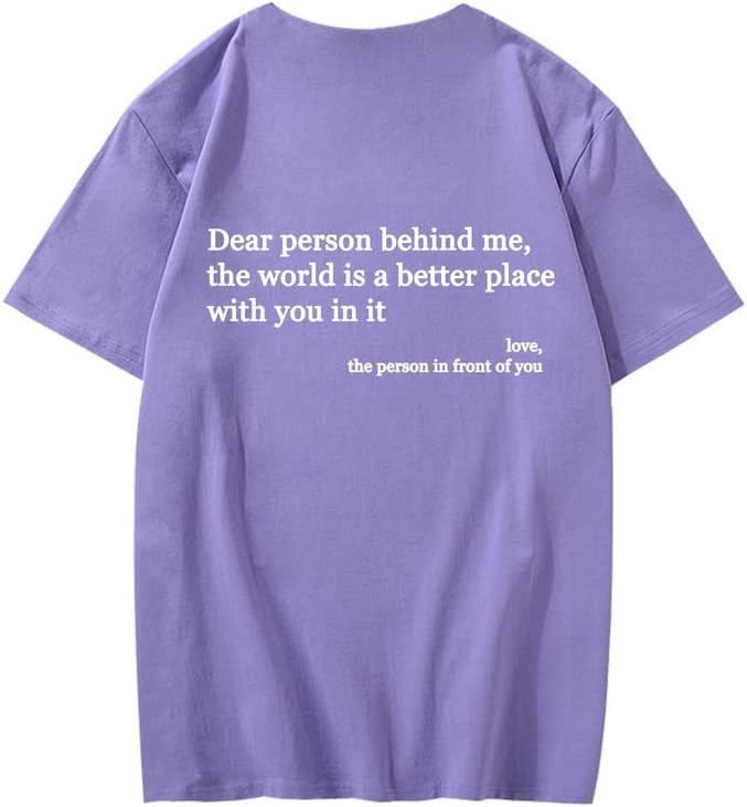 CORIRESHA You are Enough Camisetas Casual Cuello Redondo Manga Corta Adolescente Letras Tops