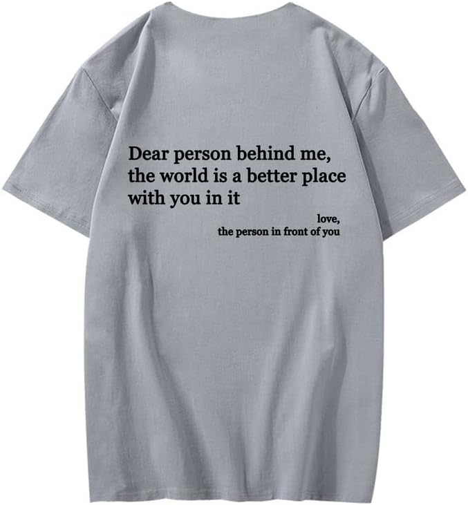 CORIRESHA You are Enough Camisetas Casual Cuello Redondo Manga Corta Adolescente Letras Tops
