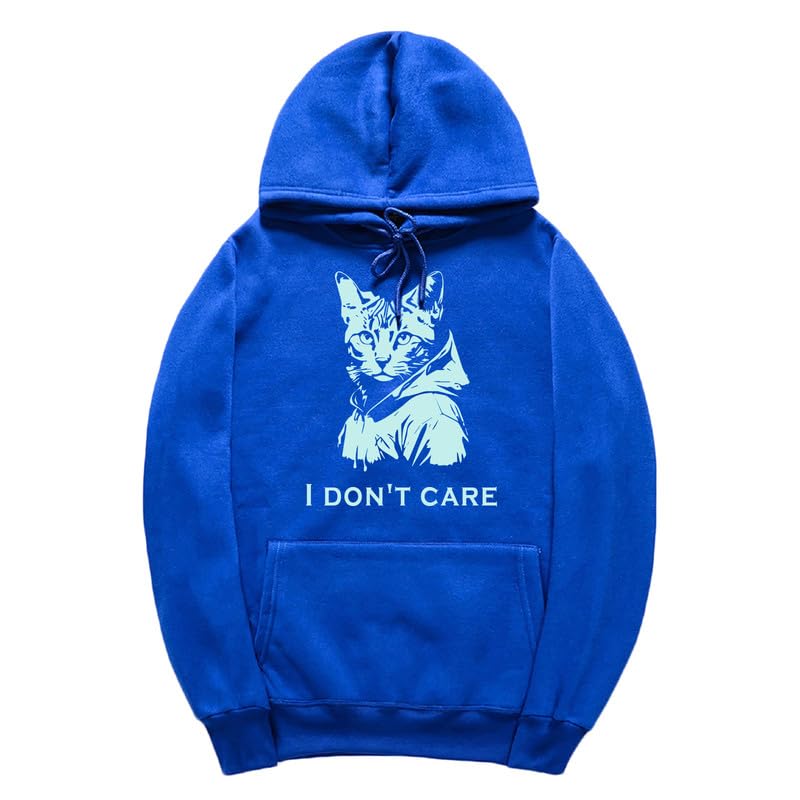 CORIRESHA Sudadera con Capucha de Gato Lindo para Mujer Sudadera Informal de Manga Larga con cordón y Letras para Hombre