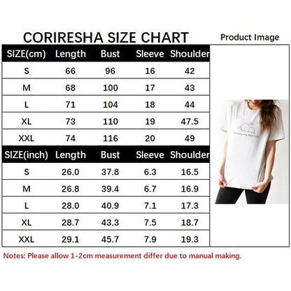 CORIRESHA Women's Cute Sleeping Cat Crewneck Short Sleeve Casual Cozy Letter T-Shirt