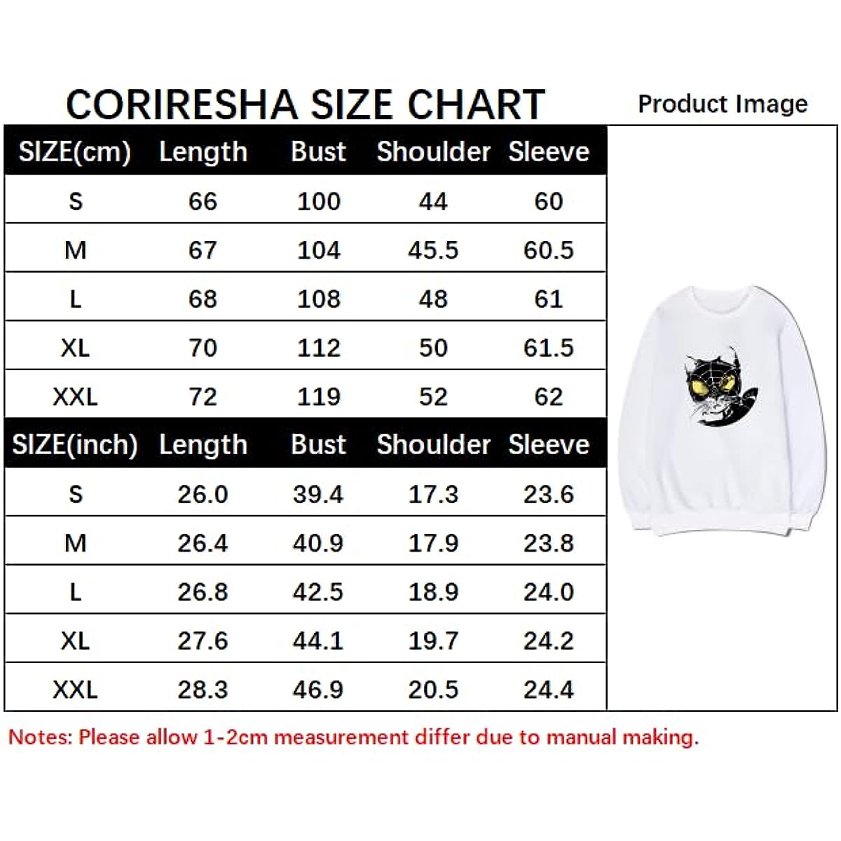 CORIRESHA Sudadera casual Y2K con diseño de telaraña para amantes de los gatos, cuello redondo, manga larga, para mujer