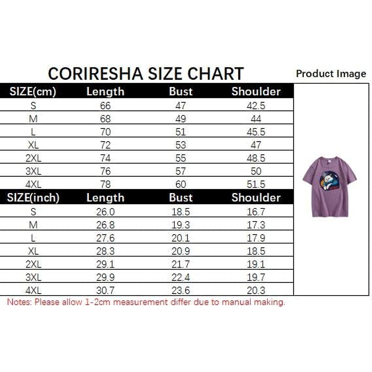 CORIRESHA Camiseta holgada de manga corta con cuello redondo de la NASA y gato lindo para adolescentes