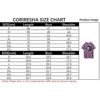 CORIRESHA Camiseta holgada de manga corta con cuello redondo de la NASA y gato lindo para adolescentes
