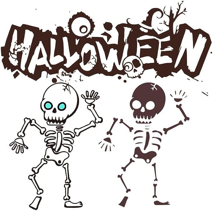 CORIRESHA Unisex Halloween Skeleton Crew Neck Long Sleeves Y2K Aesthetic Gothic Sweatshirt