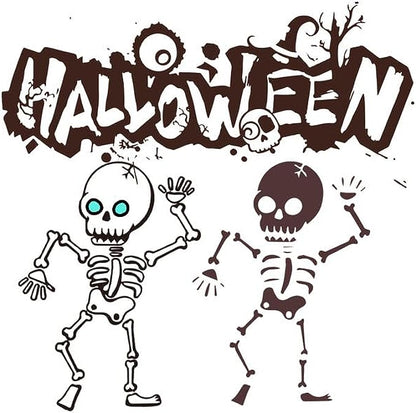 CORIRESHA Unisex Halloween Skeleton Crew Neck Long Sleeves Y2K Aesthetic Gothic Sweatshirt