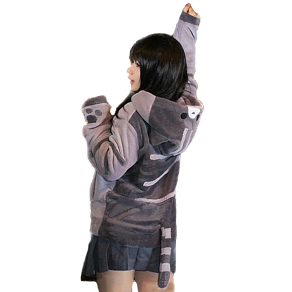 CORIRESHA Cat Fleece Hoodie