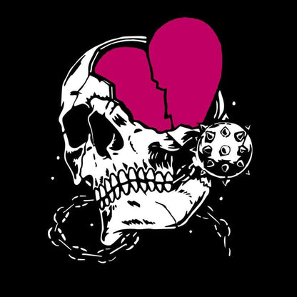 CORIRESHA Adolescente Casual Halloween Calavera Cuello Redondo Manga Larga Lindo Corazón Sudadera