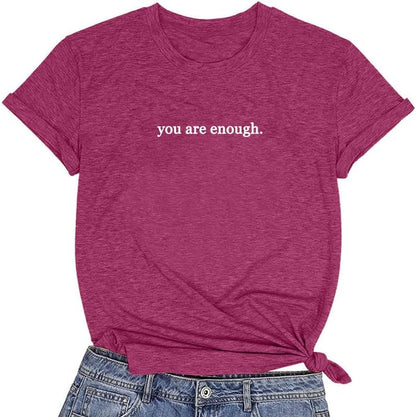 CORIRESHA Teen's You are Enough Camisetas Querida persona detrás de mí Letras Camisa