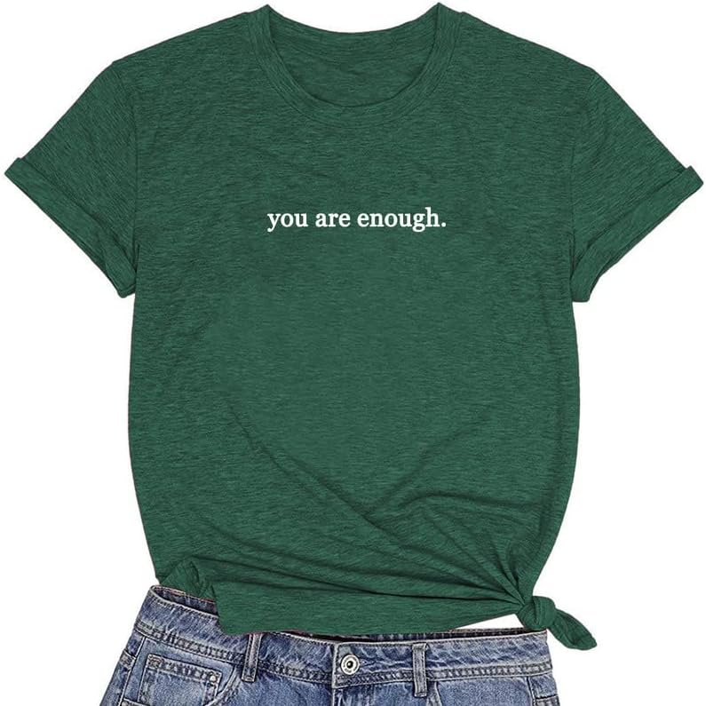 CORIRESHA Teen's You are Enough Camisetas Querida persona detrás de mí Letras Camisa