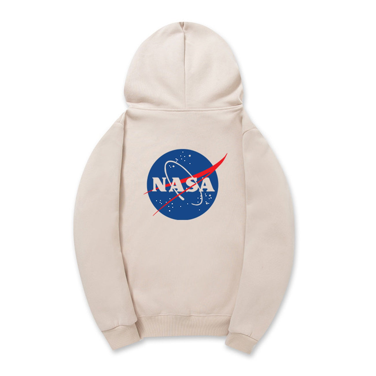 CORIRESHA Sudadera con capucha con logo de la NASA en la espalda