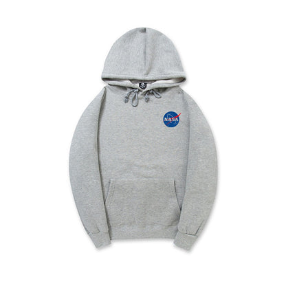 CORIRESHA Sudadera con capucha con logo de la NASA en el frente pequeño