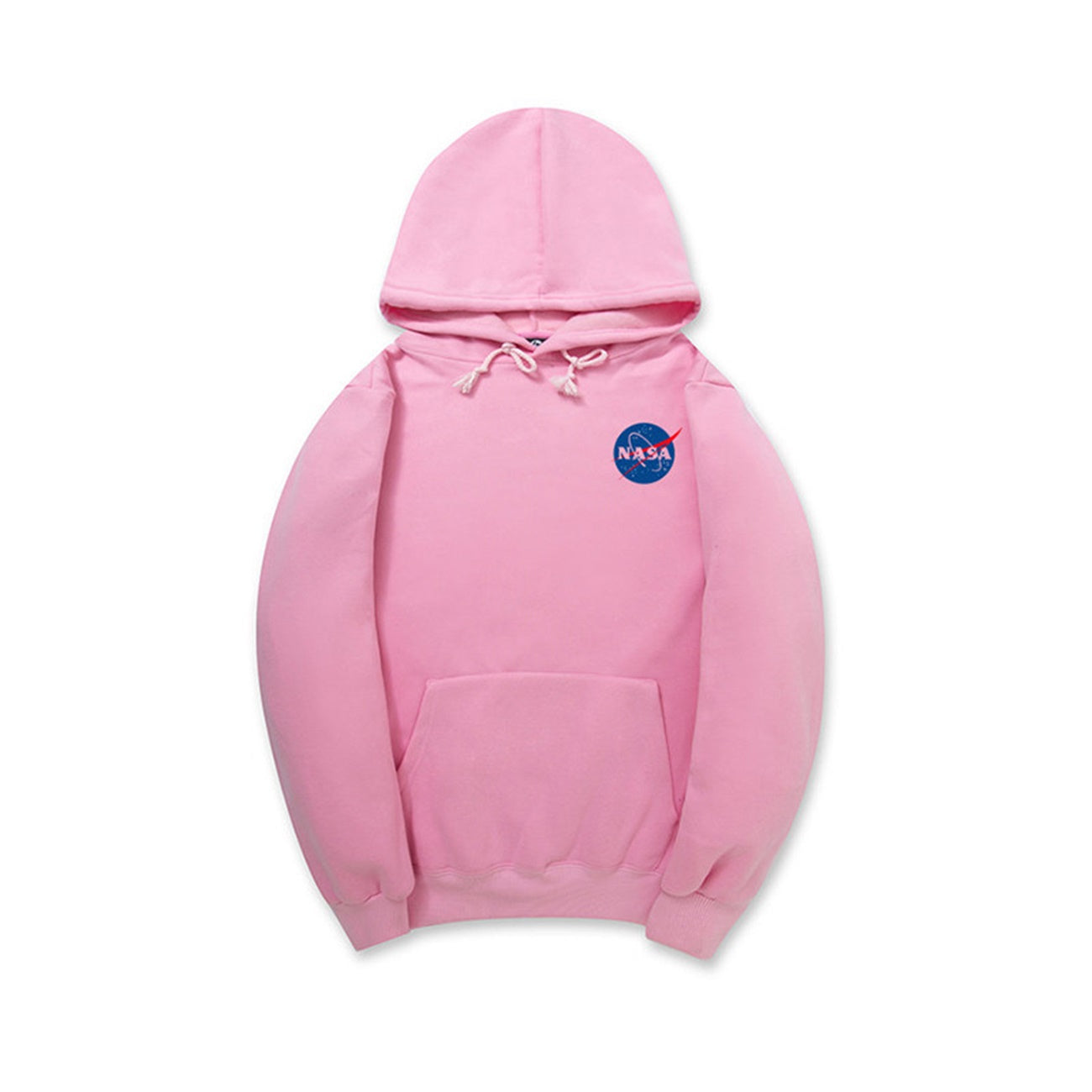 CORIRESHA Sudadera con capucha con logo de la NASA en el frente pequeño