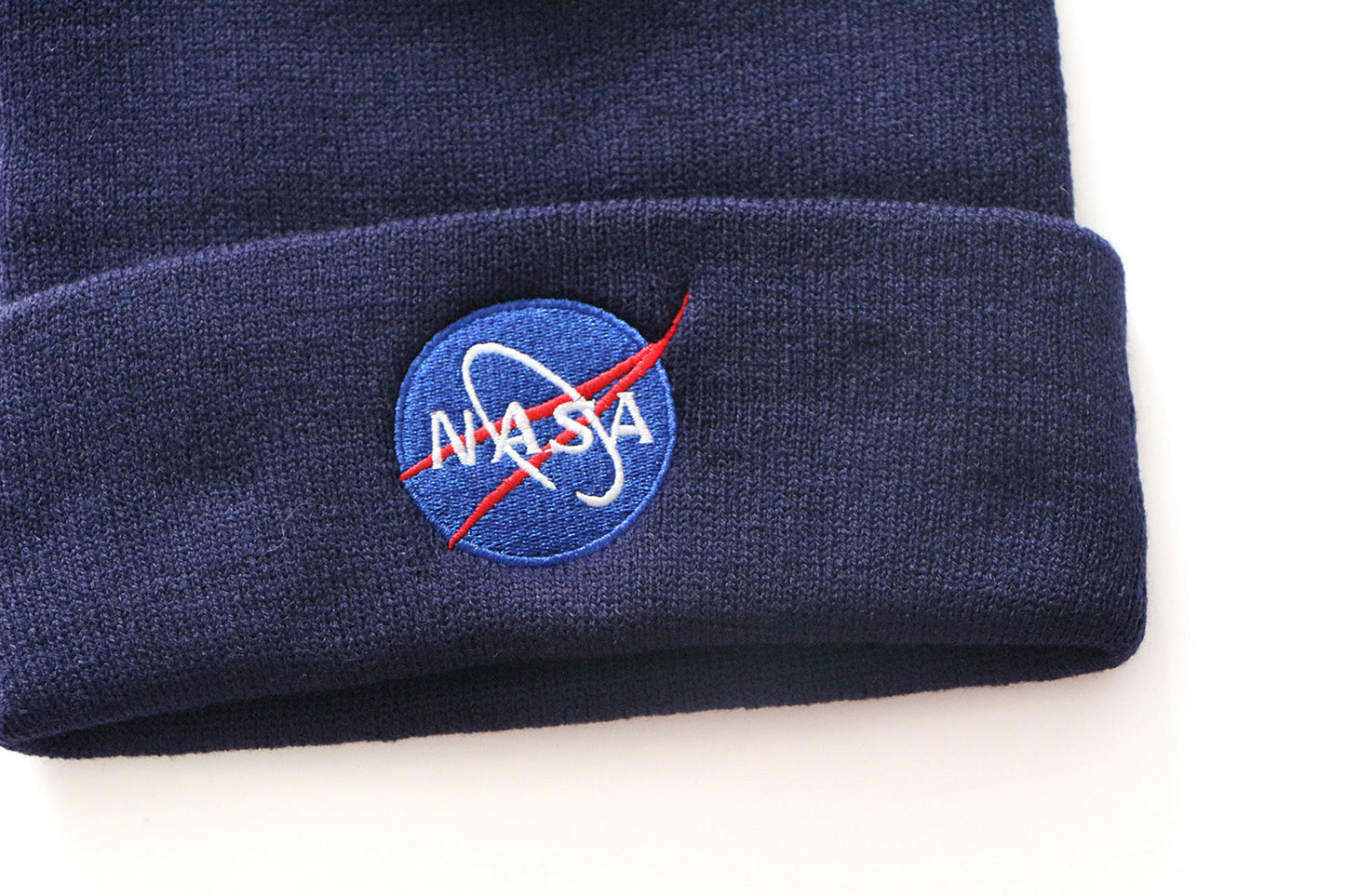 CORIRESHA NASA Embroidered Knit Beanie