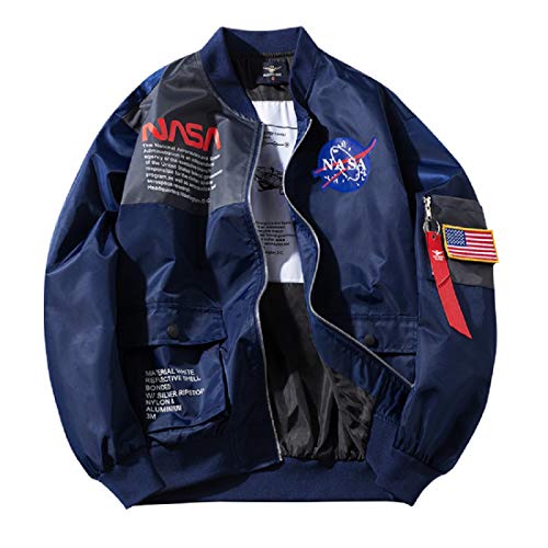 CORIRESHA Apollo NASA Parches Chaquetas bomber ajustadas 