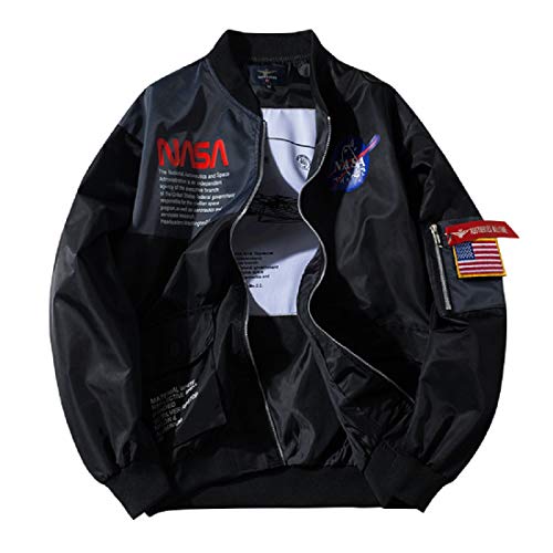CORIRESHA Apollo NASA Parches Chaquetas bomber ajustadas 